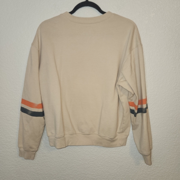 MTV Sweater Sweatshirt Medium Cream S Small Long Sleeve Graphic Music Television - Picture 7 of 10